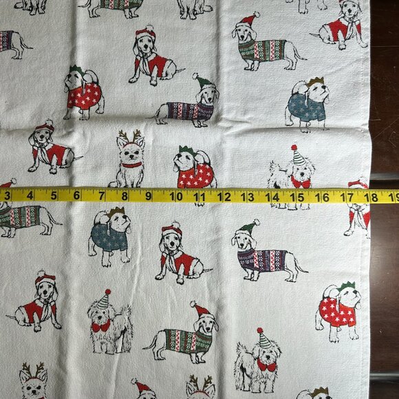 NWOT Dog Christmas Kitchen Towels 2 Pack THE HUMANE SOCIETY 100% Cotton - Picture 7 of 7
